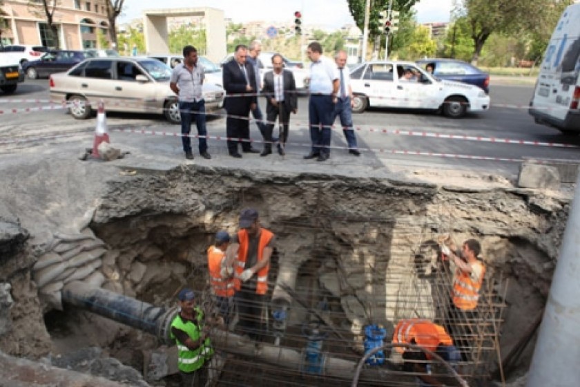 Yerevan Streets Get New and Expanded Drainage Systems