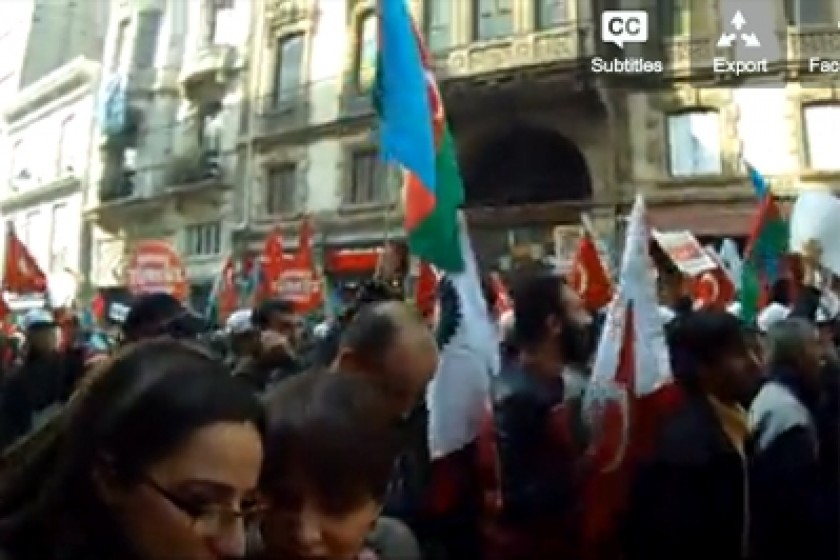 Video of Khojaly Protest in Istanbul