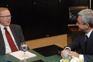 President Sargsyan Meets With EPP President Wilfried Marten in Brussels