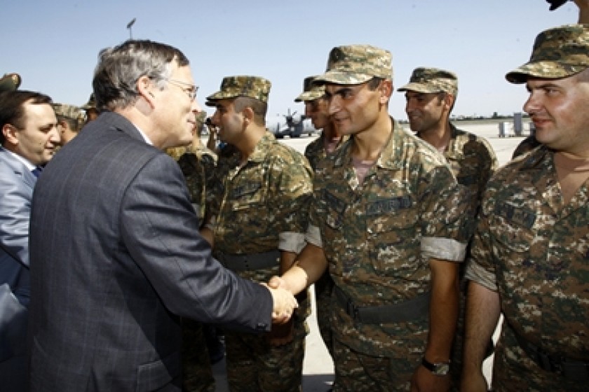 Armenian Troops Deploy for Kosovo