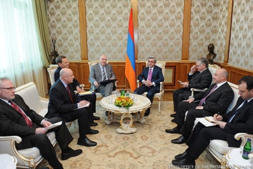 Armenian Prez, Minsk Group Chairs Meet