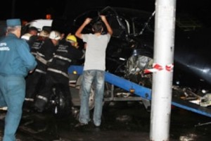 Բագրատունյաց փողոցի վրա Մեքենաները բախվել են բենզալցակայանին
