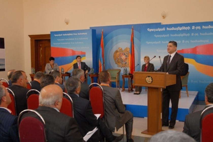 Ջերմուկում աշխատանքն սկսեց Գյուղական համայնքների երկրորդ համաժողովը