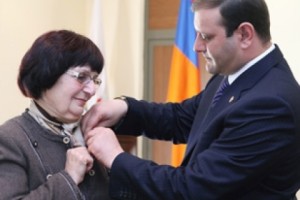 Աստղիկ Գևորգյանը պարգևատրվել է Երևանի քաղաքապետի ոսկե մեդալով