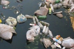 Aqueduct Serves as Trash Dump
