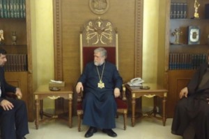 Iranian Ambassador to Lebanon, Catholicos Aram I, Confer on Syria