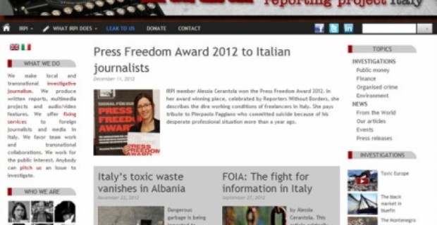 First Center for Investigative Journalism Launched in Italy
