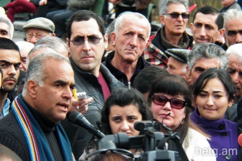 Հացադուլի առաջին օրվա ասուլիսը