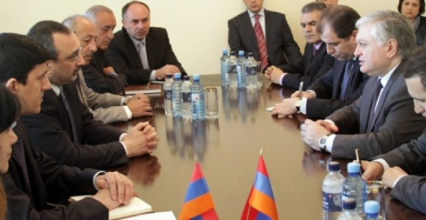 RA Foreign Minister Holds Talks with Artsakh President