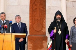 Սումգայիթի եղեռնագործության 25-րդ տարելիցին նվիրված խաչքարի բացման արարողություն Բեյրութում