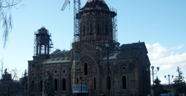 Blaze Causes Damage to Gyumri Church Support Beams