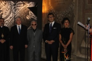 Aznavour Attends Reception Marking Launch of Armenian Embassy at the Vatican