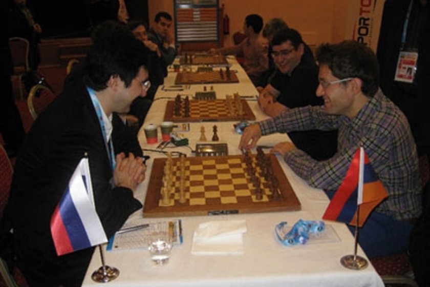 Armenia-Russia  Draw 2-2 in Round One at World Chess Team Championship