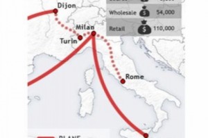 Italy: Police Seize US $3.4 Million Of Cocaine In Operation 'White Sugar'
