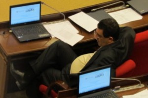 Tax Bill Debate Amidst a Sea of Empty Seats