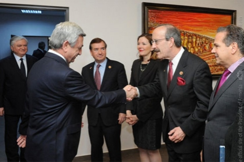 President Sargsyan Welcomes U.S. Congressional Delegation