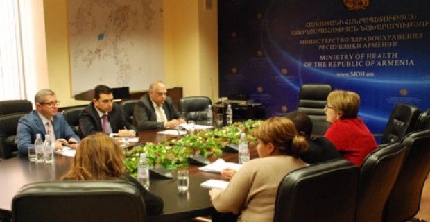 Armenian Health Minister Meets with World Bank Health Team