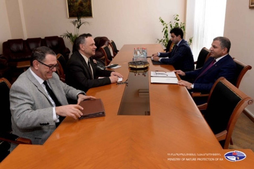 Armenian Environment Minister and French Ambassador Explore Greater Cooperation