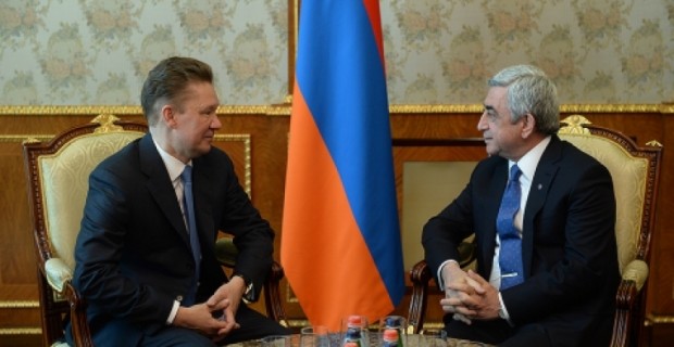 Սերժ Սարգսյանն ընդունել է «Գազպրոմ» ընկերության վարչության նախագահ Ալեքսեյ Միլլերին
