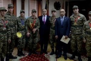 Սեյրան Օհանյանը ընդունել է մարզիկ-զինծառայողներին
