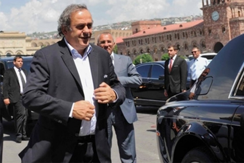 Միշել Պլատինին ժամանեց Հայաստան