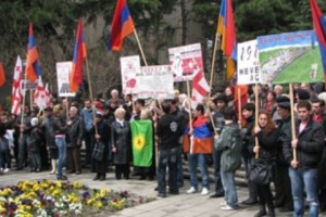 Խաղաղ բողոքի ակցիա` Վրաստանում Թուրքիայի դեսպանատան առջև