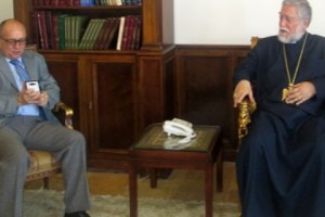 Cyprus Ambassador and Aram I Discuss Middle East Politics