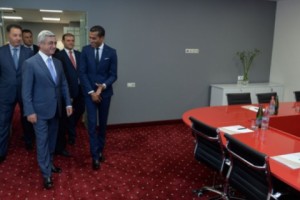 Սերժ Սարգսյանը մասնակցել է Երևանում կառուցված հյուրանոցի բացման արարողությանը
