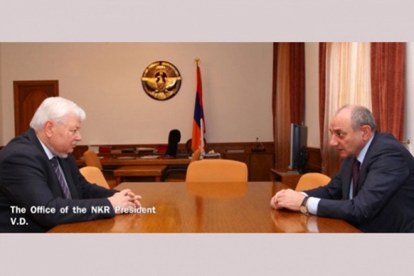 Artsakh Prez Meets with OSCE's Kasprzyk; Discuss Situation on Line of Contact