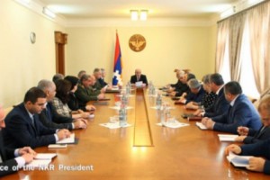 Artsakh Prez Convenes Security Council Meeting; Spring Planting Discussed