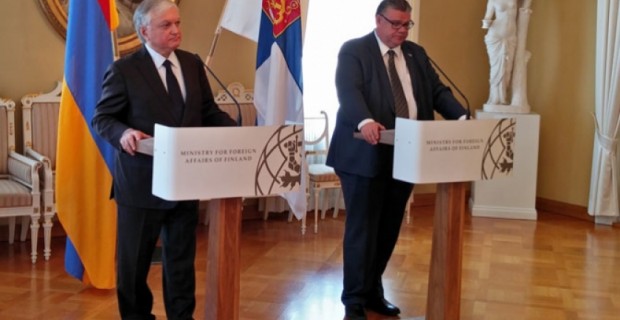 Эдвард Налбандян встретился с вице-премьером, министром иностранных дел Финляндии Тимо 
Сойни