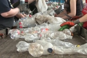 Սևանից հավաքված պլաստիկե աղբը հանձնվեց վերամշակման