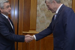 Սերժ Սարգսյանն ընդունել է ՀԱՊԿ գլխավոր քարտուղար Նիկոլայ Բորդյուժային