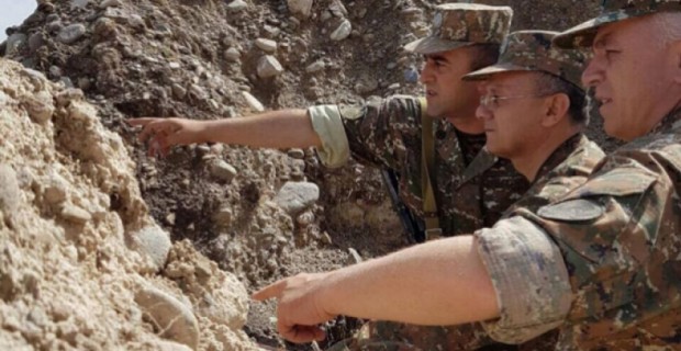 Armenia's Defense Minister Visits Artsakh Frontline
