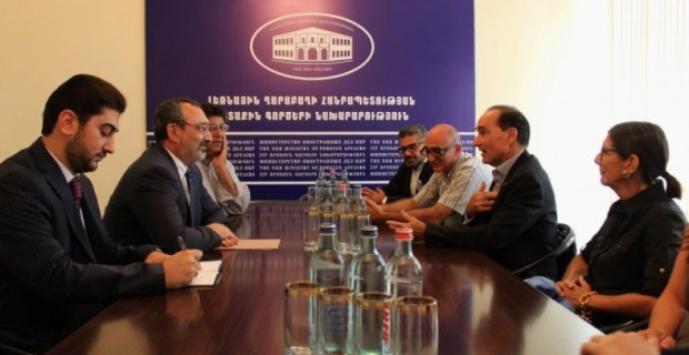 NKR Foreign Minister Received  Delegation of the Tufenkian Foundation
