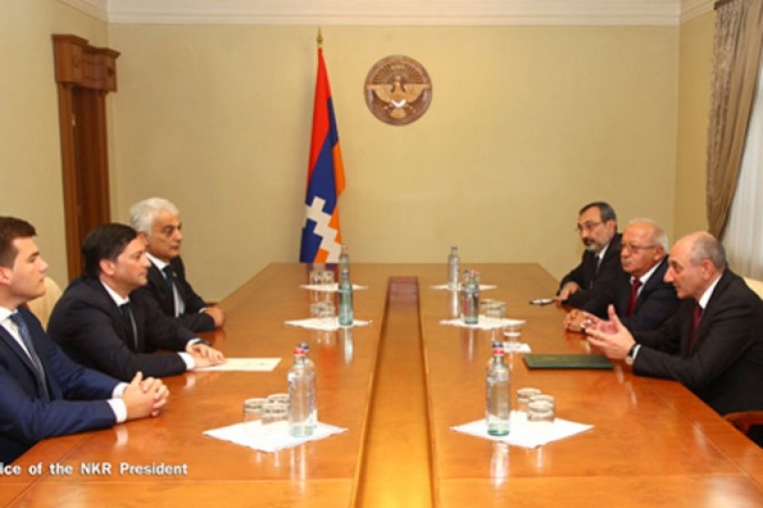 Artsakh Prez Meets with Delegations from Abkhazia, South Ossetia and Transnstria