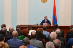 Սերժ Սարգսյանն ընդունել է Լրագրողների համահայկական 8-րդ համաժողովի 
ներկայացուցիչներին