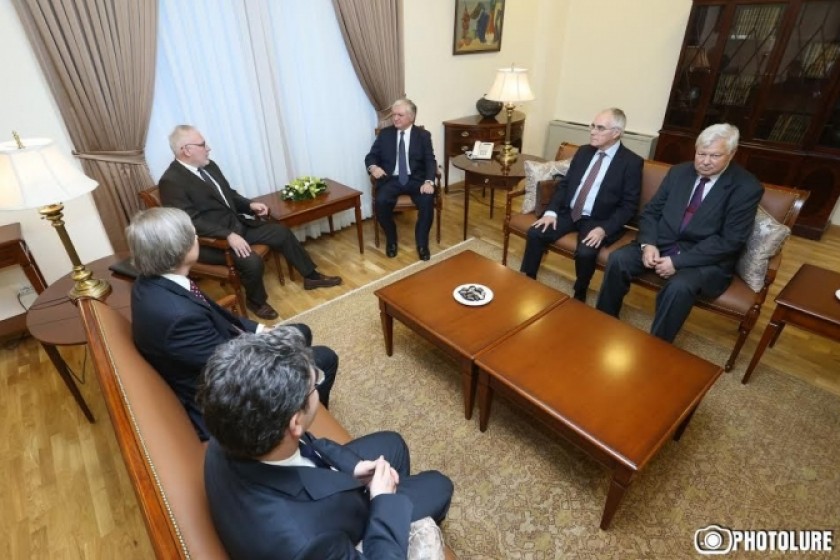 Armenian FM Discusses Karabakh with Minsk Group Co-chairs