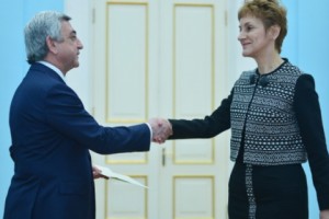 Մարիա Պավլովա Ցոցորկովա-Կայմակտչիևան Սարգսյանին իր հավատարմագրերն է հանձնել