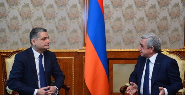 Президент Серж Саргсян принял председателя коллегии ЕЭК Тиграна Саркисяна