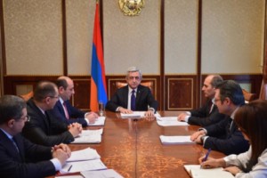 У Президента состоялось совещание по вопросу реализации программы "Юрисдикция 
Армении"