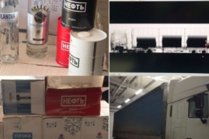 Բեռնատարի թաքստոցներից հայտնաբերվել է 350 շիշ չհայտարարագրված օղի