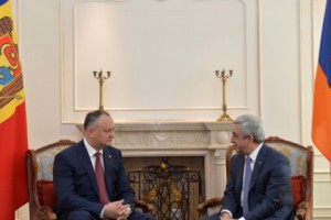 Президент Серж Саргсян встретился с Президентом Молдовы Игорем Додоном