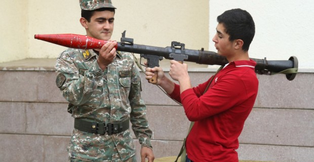 Artsakh: School Pupils Visit Military Academy