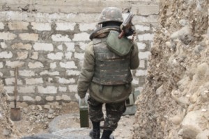 Azerbaijan Fires Mortars and D-44 Artillery Shells