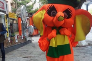 Yerevan Job Squabble: Business Refuses to Pay Woman Dressed as an Orange Elephant Walking 
Advert