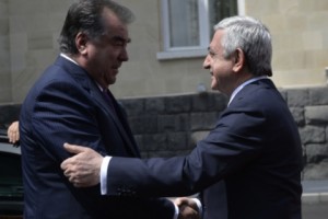 Tajikistan President Arrives In Armenia for Talks