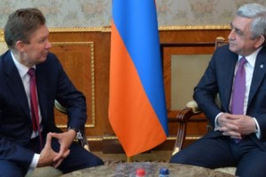 Президент Серж Саргсян принял председателя правления компании "Газпром" Алексея Миллера
