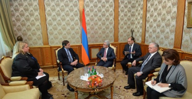 Նախագահն ընդունել է ԵԱՀԿ Մինսկի խմբի ամերիկացի նորանշանակ համանախագահին