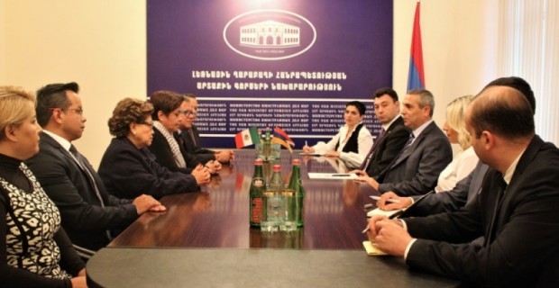 Արցախի Հանրապետության ԱԳՆ ղեկավարն ընդունել է մեքսիկացի պատգամավորներին
